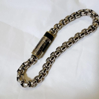 Louis Vuitton Monograma Eclipse Pulsera Cadena M62592 19cm de Japón JPN Foto 1 de 4