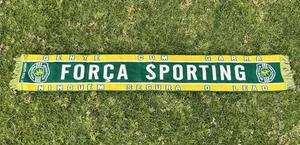Bufanda Oficial SCP Força Equipo Deportivo de Fútbol Rara Portuguesa - Imagen 1 de 6