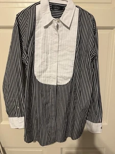 Lauren Ralph Lauren LARAIN-LONG SLEEVE-BUTTON FRONT SHIRT - Picture 1 of 5