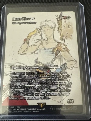 MTG Final Fantasy Bartz Klauser R 0019 FFV Amano Alt Art Winota Non-Foil M/NM - Image 1 of 4