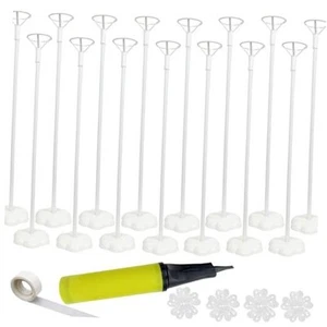 Balloon Stand Kit, 15 pack Balloon Stick Holder with Base for Table Top - Picture 1 of 7