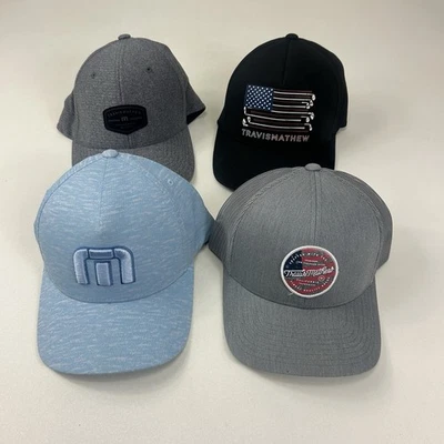 Lot of (4) Travis Mathew Adjustable & Fitted Golf Hats - Image 1 of 4