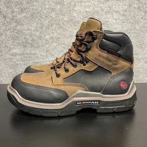 Bota de Trabajo Wolverine Raider Para Hombres 8.5M Marrón Durashocks Puntera Compuesta Carbonmax 6" - Imagen 1 de 14
