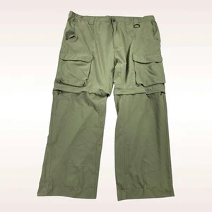 Boy Scouts Pants Mens 2X (46x32) Green Switchback Convertible Cargo Nylon - Picture 1 of 12