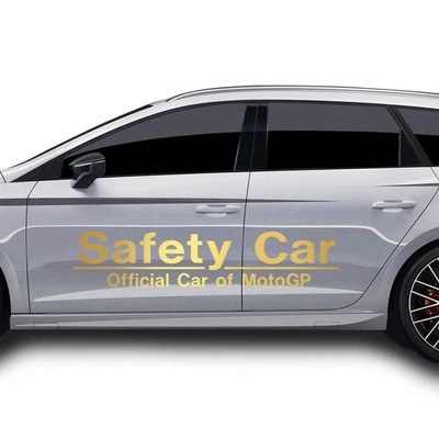 2X Adesivi Per Auto Safety Car Set Foglio Metallico Oro Performance KX034 - Immagine 1 di 4