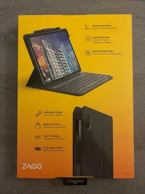 ZAGG Messenger Folio for 11" iPad Pro - Black, US English - Image 1 of 4