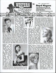 2017 julio - agosto #138 Western Clipings - Fanzine de película occidental B - - Imagen 1 de 2