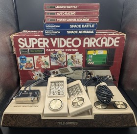 Sears 1981 Super Video Arcade Cartridge System Intellivision 5x Games