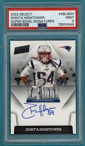2022 Panini Select Dont'a Hightower Super Bowl Firme Auto #SBLIIIDH PSA 9! - Foto 1 di 2