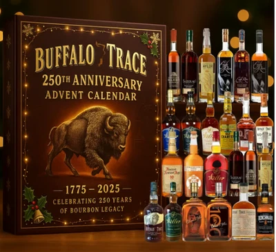 2025Buffalo- Trace- Advent Calendar 24 Days Blind Box Christmas Tree Decoration - Image 1 of 4