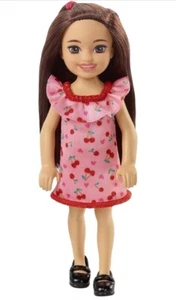 Barbie Club Chelsea Doll Removable Cherry Print Dress HGT05 - Chelsea Doll - Picture 1 of 3