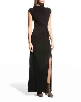 Nuevo con etiquetas Maxi Vestido Diane Von Furstenberg DVF Apollo Negro XL PRECIO DE VENTA SUGERIDO POR EL FABRICANTE $328 Foto 1 de 4