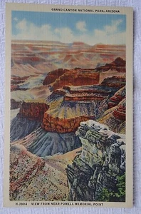 ANSICHT VOM POWELL MEMORIAL POINT GRAND CANYON NATIONALPARK ARIZONA UNBENUTZTES LEINEN - Bild 1 von 2