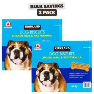 2 x Brand New KS Chicken Meal & Rice Formula Dog Biscuits - Picture 1 of 2