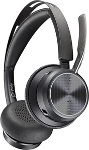 Poly - Voyager Focus 2 UC USB-A (Plantronics) - Bluetooth Dual-Ear (Stereo) Head - Picture 1 of 4