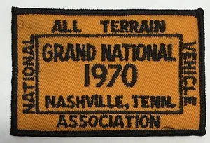 NATVA GRAND NATIONAL CLOTH PATCH-1970 NASHVILLE TN, ATTEX,HUSTLER,MAX,SCRAMBLER - Picture 1 of 2