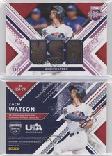 2019 Elite Extra Edition USA National Team Materials Purple /25 Zach Watson