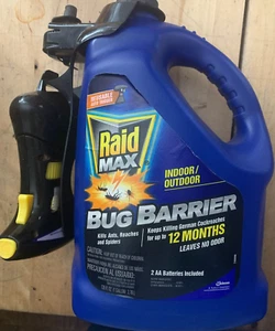 Raid Max Bug Barrier Indoor Outdoor Auto Trigger 128oz 748096 - Picture 1 of 3