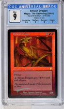 SHIVAN DRAGON Seventh 7th Edition Foil CGC 9.0 Graded MTG [Card Kingdom]