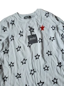 MARLED 2XL Red White Blue American Star Light Sweater 4th July Patriotic  - Picture 1 of 5