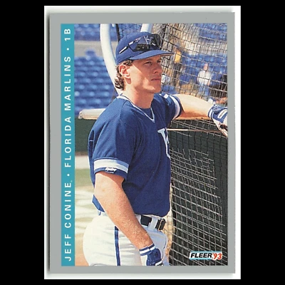 Tarjeta de béisbol Jeff Conine #423 1993 Fleer Florida Marlins MLB casi nueva Foto 1 de 3