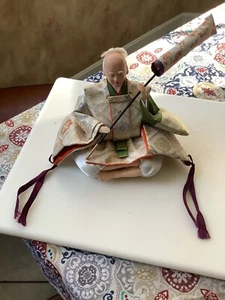 Muñeca De Colección Ningyo Japonesa Hombre Japón Asiático Japón Colección Tradicional Gofun - Imagen 1 de 9