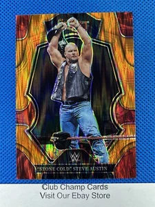 2023 #128 Steve Austin Panini Select WWE Legends Premier Orange Flash Prizm - Picture 1 of 2