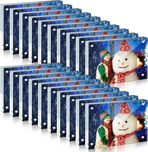 19 Pcs Clear Acrylic Picture Frame Magnetic Double Sided 20 mm Thickness 5" x 7" - Picture 1 of 6