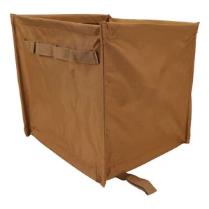 (Khaki)Outdoor Trash Can Large Capacity 33L Oxford Cloth MU - Picture 1 of 24
