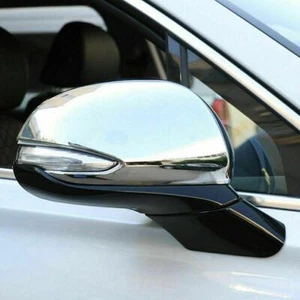For Hyundai Santa Fe 2019-2022 2X Chrome Rearview Side Door Mirror Cover Trim - Picture 1 of 7