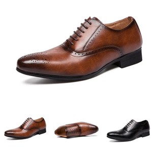Brogue Mens Low Top Leisure Leather Shoes Pointy Toe Oxfords Business Work New L