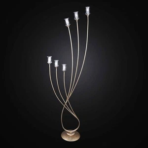 PIANTANA IN FERRO BATTUTO CLASSICO CONTEMPORANEO A 6 LUCI BGA 2773-PT6 - Imagen 1 de 1