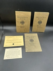Pasaportes del Reich alemán de 1928,30 y34 con documentos de inmigración de Nueva York. Pasaportes familiares. - Imagen 1 de 19