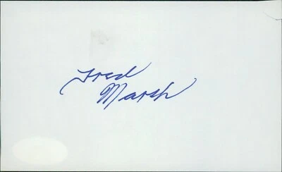 Fred Marsh Baltimore Orioles Signed 3x5 Index Card JSA Authenticated - Image 1 of 3