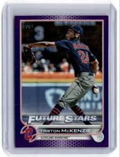 2022 Topps Purple Triston McKenzie Cleveland Guardians #470