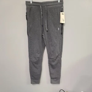 US Polo Sweatpants Men's Gray Feel Dry Jogger Size Small Draw String Pockets - Picture 1 of 11