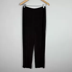 Chicos 3 Pantalones de Viajero Mujer XL Marrón Ajustado Pull On Elástico Pierna Ancha Tobillo - Imagen 1 de 11