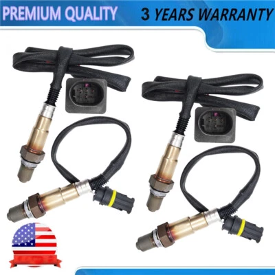 4件装氧气O2传感器上游和下游适用于2006-2010宝马550i 650i V8 4.8L — 第 1/4 张图片