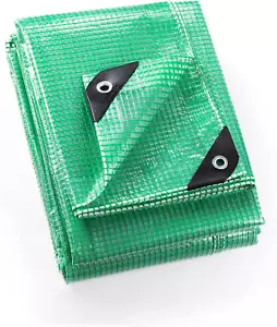 Clear Green Tarp Heavy Duty 10X12 Feet Waterproof for Greenhouse Outdoor Garden - Picture 1 of 7