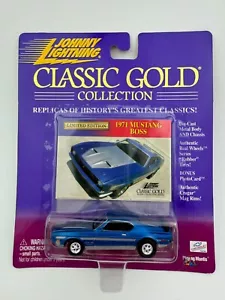 Johnny Lightning Blue 1971 Mustang Boss Classic Gold Collection 2000 - Bild 1 von 7