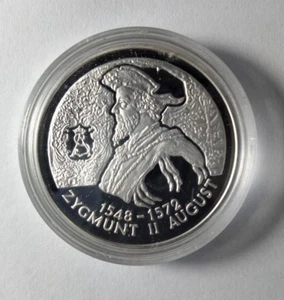 Coin, Poland, 10 Zlotych, 1996, PROOF, Silver, KM:307- - Picture 1 of 9
