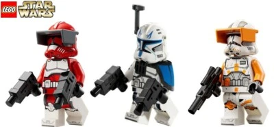 Lego Star Wars The Clone Wars Captain Rex Commander Cody & Fox Minifiguren-Neu - Bild 1 von 4