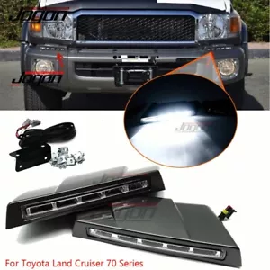 LED Front Bumper Lamp DRL For Toyota Land Cruiser 70 Series LC70 71 76 77 78 79 - Picture 1 of 10