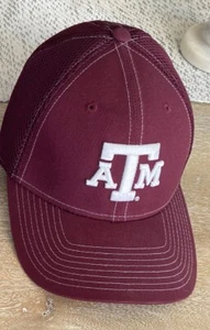Texas A+M AM University Hat Cap Men's Maroon New Era Baseball New Era Fitted 7.5 - Picture 1 of 1