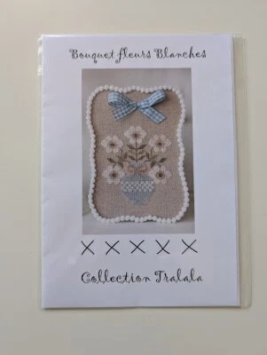 Collection Tralala Bouquet Fleurs Blanches Cross Stitch Pattern - Image 1 of 2