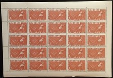 Nicaragua 10th World Series Amateur Baseball Stamp Sheet 1949-ZZIAA