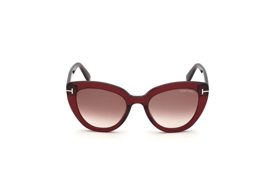 Gafas de sol Tom Ford Izzi TF845 66G rojo rubí ojo de gato marco de plástico 53-21-140 Foto 1 de 4