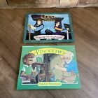 Lot 2 Vintage HC Books Pinocchio A Pop Up Grandreams & Quest For Camelot Landoll