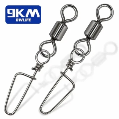50~200Pcs Fishing Swivels Snap Coastlock Snap Quick Change Clip Stainless Steel - Image 1 of 4