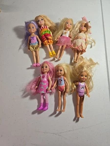 Konvolut 7 Barbie Chelsea Kelly Puppen 4 Zoll Mattel  - Bild 1 von 2